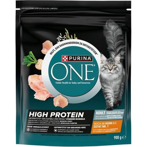 Purina One Katzentrockenfutter High Protein 900 g Huhn