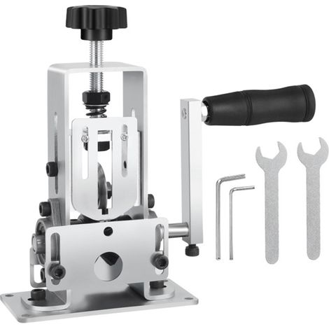Pince à dénuder manuelle portable pour câbles de 1 à 25 mm, avec manivelle et support pour perceuse électrique. (1/5)