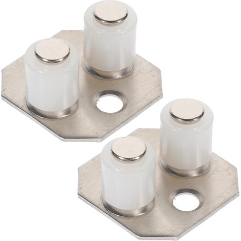 2 pièces guide de sol pour porte de grange coulissante, inox (1/5)