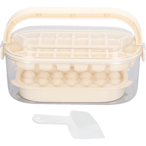 de 2 bacs à glaçons ronds avec couvercle et pelle - Base souple 54 (1/5)