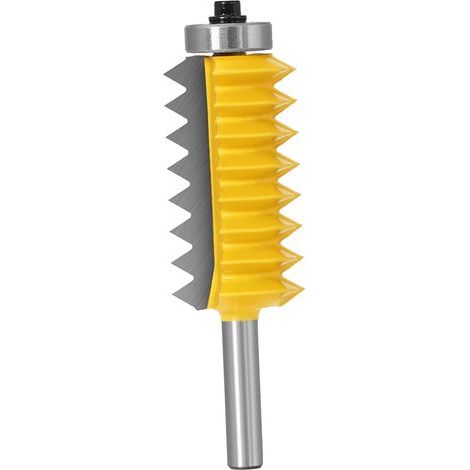 Tenon Couverts Boiserie Fraise Outil Électrique Doigt Colle Joint Routeur Bit avec 8mm Shank, Routeur Bit Woodworking Cutter - 0.3x2.1 pouces (1/5)