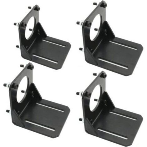 Supporti per motori passo-passo NEMA 23, set da 4, in alluminio/acciaio, montaggio piatto da 57 mm – compatibili con CNC e automazione