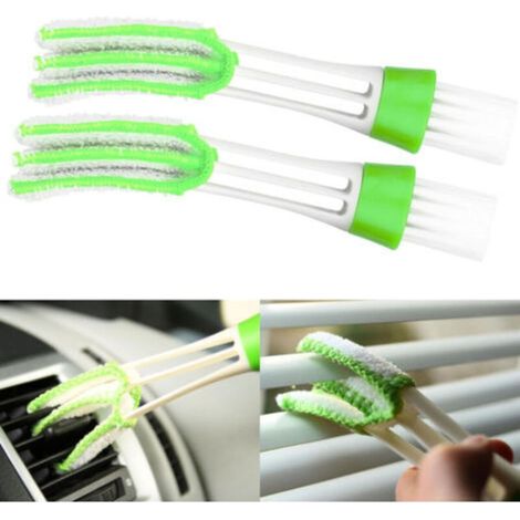 Brosse de Nettoyage, 2 pièces, pour Store de Fenêtre et Ventilation de Voiture, Nettoyage pour Stores vénitiens et Volets