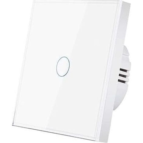 Wandpaneel aus gehärtetem Kristallglas, Berührungsschalter, LED-Anzeige, Sensor, Netzschalter, 220 V (1/4)