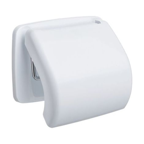 Porte-rouaux de cuisine Olympia blanc, support robuste pour essuie-tout, design moderne pour organisation pratique (1/2)