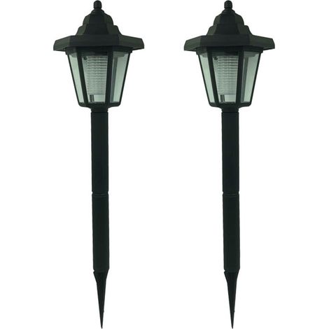 Applique murale solaire LED à induction, forme hexagonale, réglable, pour la décoration de pelouse, jardin et parc, éclairage extérieur chaud. (1/4)