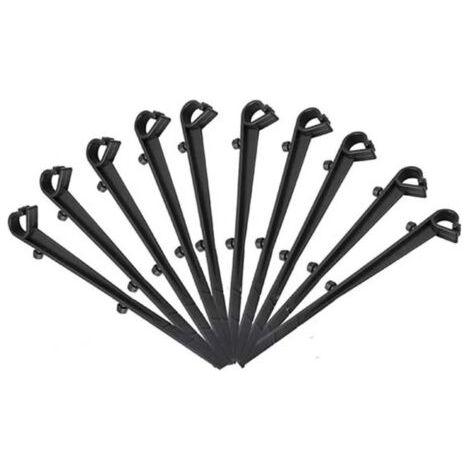 Lot de 20 crochets de fixation pour grille de protection de gouttière – Longueur 16 cm – Résistants aux UV – Adaptés à la plupart des gouttières (1/5)