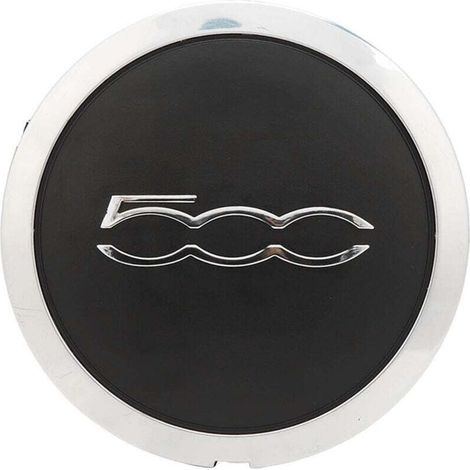 Capuchon de moyeu de roue central avec garniture chromée 68078419AC Capuchon de moyeu de roue résistant à la chaleur pour FIAT 500 (1/4)