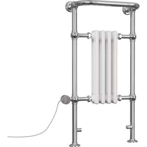 Arundel - White Traditional Electric Towel Rail H963mm x W493mm 400w Thermostatic (1/3)