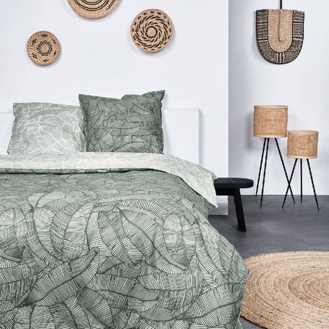 Heute Bettwäsche Set Floral in Celadon Grün 220x240 cm (1/5)