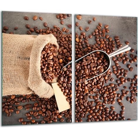 Glasscheidebrett 2x 30x52 Kaffee (1/5)