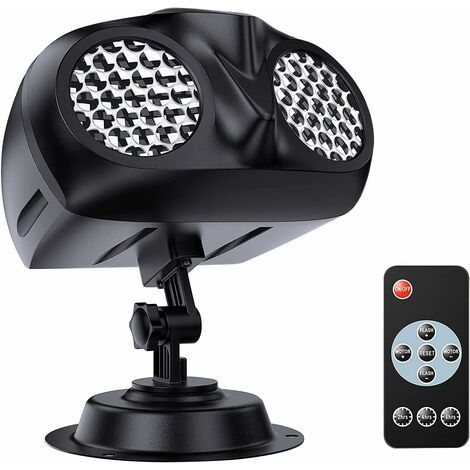 Lampe de projection à LED flocons de neige – Étanche IP65 – Télécommande – Projection jusqu'à 32,8 pieds – Utilisation intérieure et extérieure