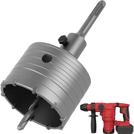 Scie Cloche à Béton 82 mm avec Adaptateur SDS, Trépan Béton, Carotteuse Foret à Brique pour Percer Murs en Brique, Béton, Argile et Mousse, Outil Durable et Efficace pour Maçonnerie (82mm) (1/5)