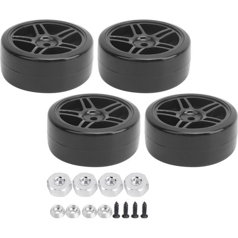 63 mm rutschfeste Gummireifen für WPL D12, 1/10 RC-Car, Tuning und Driften. (1/5)