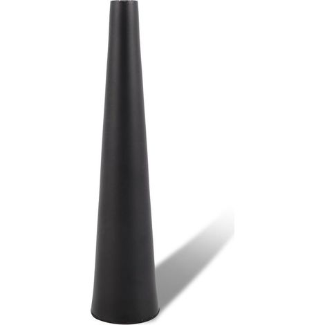 YARNOW Vase aus schwarzem Aluminium, modernes und elegantes Design (1/5)