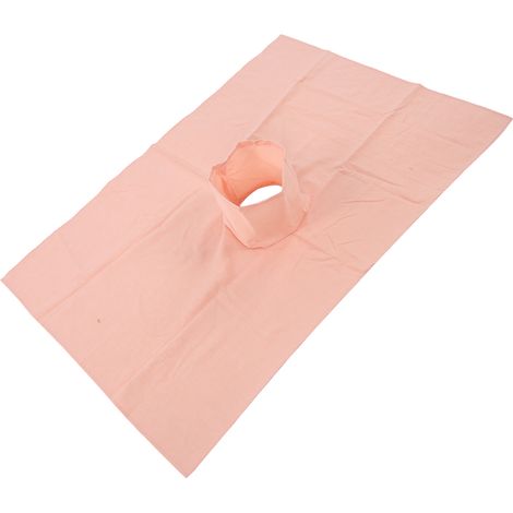 Drap de table de massage en coton pour salon de beauté, avec ouverture pour le visage (70 x 100 cm), Jade (1/5)