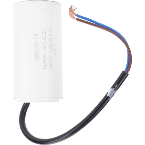 CBB60 Anlaufkondensator 450 V 50 µF Mikrofarad Kondensatorkabel (1/5)