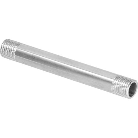Raccord de tuyauterie en acier inoxydable G1/4 mâle 10 cm, embout fileté, fournitures de plomberie (1/5)