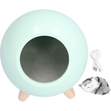 Lampe d'ambiance USB pour enfants, veilleuse LED dessin animé chambre fille chevet, lumière chaude vert
