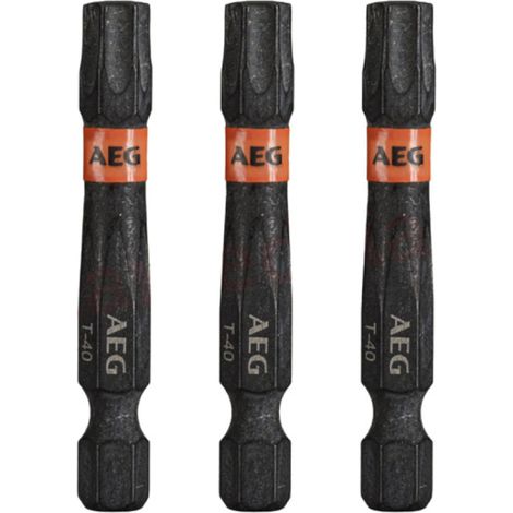 Embouts de vissage balistiques renforcés AEG - 50 mm - 3 pcs - TX40 (1/3)