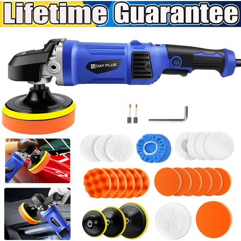 5/6/7 pouces Polisseuse excentrique Voiture Polissage Set 6 Speeds Professionnel (1/4)