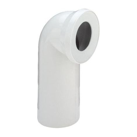 Codo de conexión para inodoro de 90° - plástico / blanco alpino (1/4)