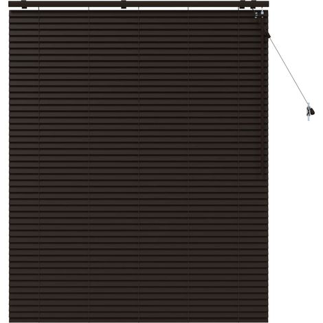 vidaXL Venetian Blind Dark Brown 135 x 160 cm 35 mm