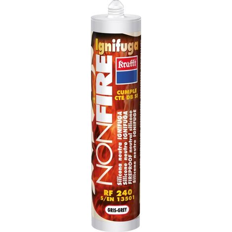 Silicona Neutra Altas Temperaturas 300 Ml Gr Ignifuga Nonfire Krafft (1/2)