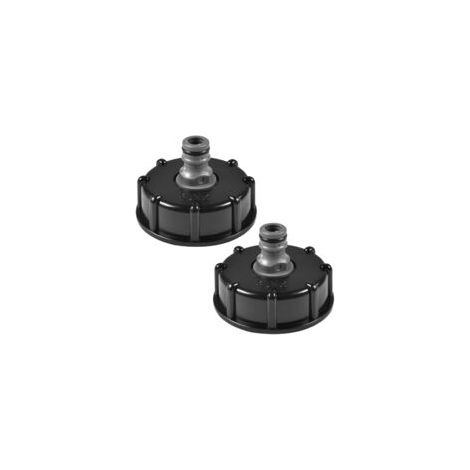Bouchon pour réservoir d'eau, Adaptateur pour cuve IBC, Raccord S60x6, Trou fileté 1/2 pouce, Compatible avec tuyau d'arrosage et récupérateur d'eau de pluie –
