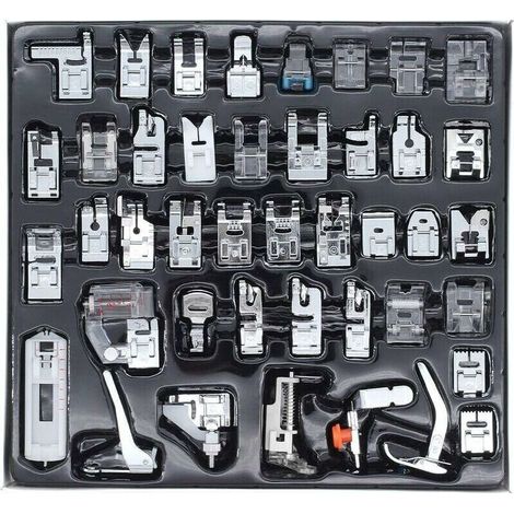 COUCOU 42 PCS Sewing Machine Presser Feet Set Home Sewing Machine MultiFunction Presser Foot Suit Combination Sewing Gifts Suitable for Most Sewing Machine Models (1/5)