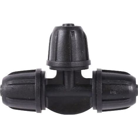 T-Stück für Bewässerungssysteme – 3-Wege-Verbinder für 4/7-mm-Rohre, Schwarz (1/5)