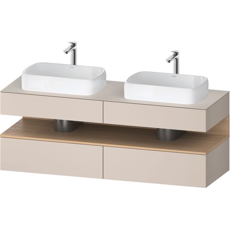 Lavabo consola Collection One de Duravit, 2 extraíbles, 2