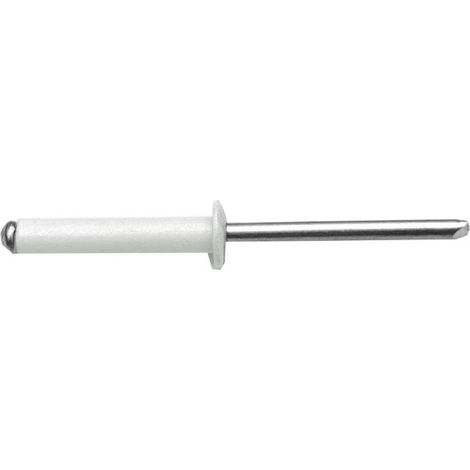 500 Rivets Aveugles Tête Ronde GORIVET ALX TRS 3.2 x 8 mm - Aluminium/Acier RAL 9003 - D-Work