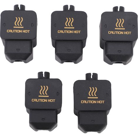 Lot de 5 manchons en silicone pour bloc chauffant d'extrudeuse d'imprimante 3D Bambu Lab H2D Combo (1/5)