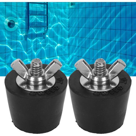 2 Stück/Set Frostschutz-Gummistopfen für Schwimmbadschläuche, 32 mm. (1/5)
