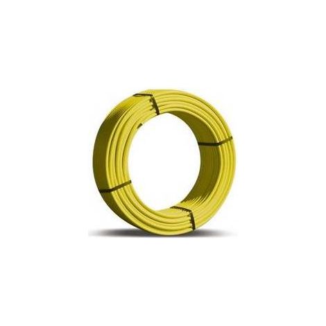 100 x TUBO MULTI-DIAN GIALLO NUDO PER GAS Misura: Diam. 16 x 2