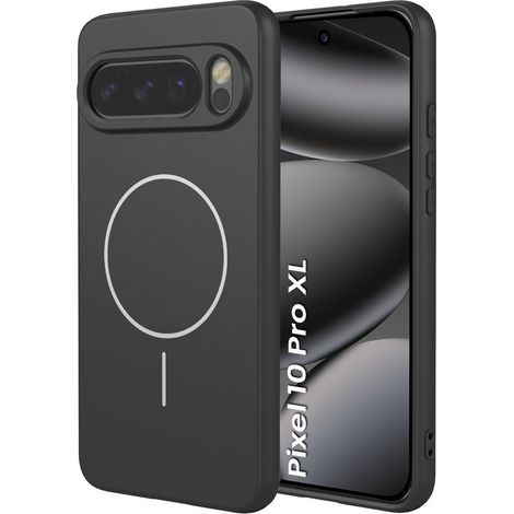 Funda para Google Pixel 10 Pro XL, compatible con MagSafe, de silicona, color negro. (1/5)