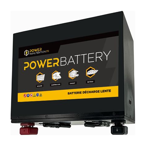 Batterie LITHIUM Fer Phosphate (LiFePO4) 12.8V 280ah Power Battery sous siège (1/2)