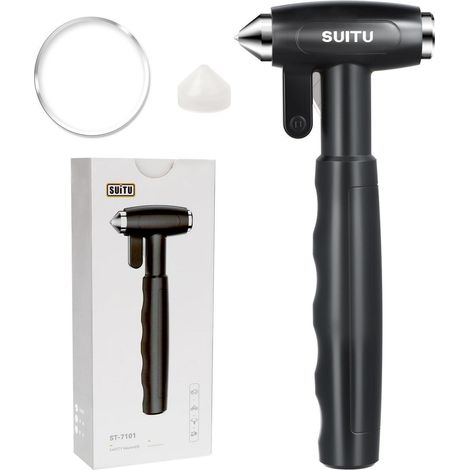 Notfallhammer 3-in-1 mit Gurtschneider und Fensterbrecher für Auto und Busse (1/5)