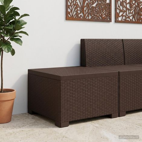 Divano da Giardino a 1 Posto Aspetto Rattan PP Marrone vidaXL (1/5)