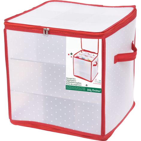 Aufbewahrungsbox für Christbaumkugeln - mit 27 Fächern - Weihnachtsschmuck Sortierbox