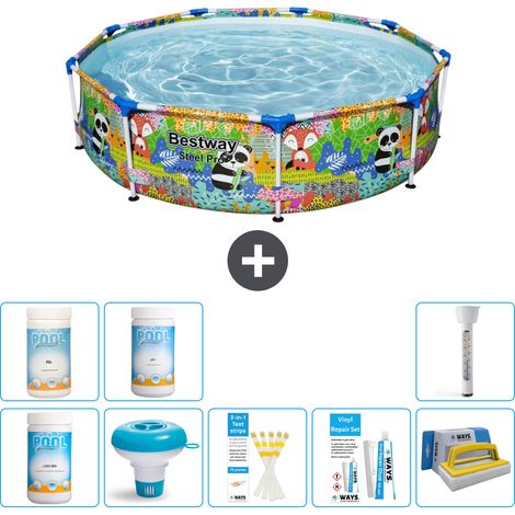 Bestway Piscina Bestway Steel Pro Rotonda - Animali - 274x66 cm - 7-pezzi S43326 (1/5)