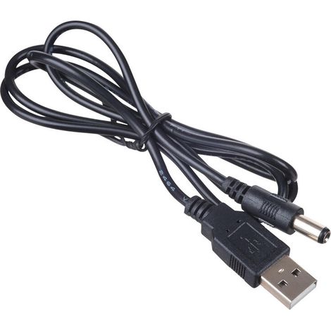 Cable de alimentación USB Akyga AK-DC-04 de 5,5 x 2,5 mm para tablet y router, 80 cm. (1/3)