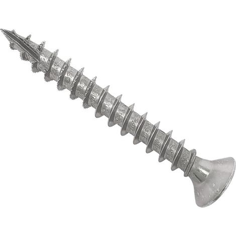 Vis extérieures Pozi 5,0 x 40 mm, boîte de 200. Fixations solides et résistantes à la corrosion, idéales pour le bois extérieur, les terrasses et les tâches générales de construction.
