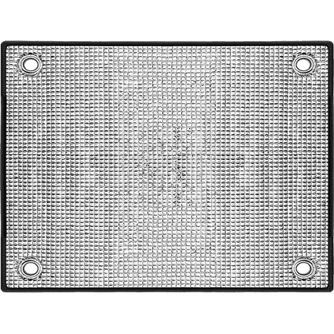 Film réfléchissant thermo-isolant pour vitres, sans colle, film de protection contre les UV en aluminium, facile à retirer, film intimité pour véranda, balcon, vitres de voiture, largeur 30-150 cm (90 (1/5)