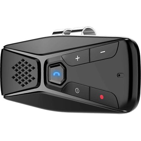 Kit mains libres Bluetooth 5.0 portable pour voiture avec navigation GPS, lecture de musique, réduction du bruit et fonction automatique... (1/3)
