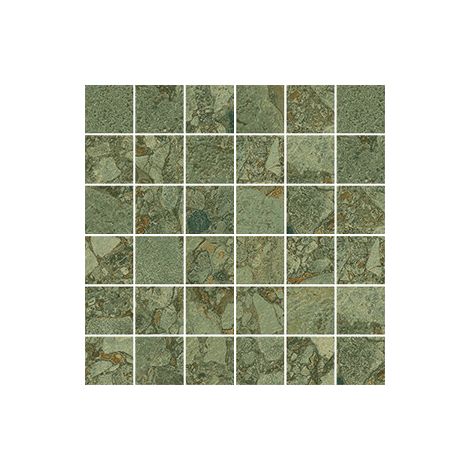 Aelle - Mosaique sol / mur effet terrazzo vert 30x30 cm GREEN GIADA (vendu à l'unité)