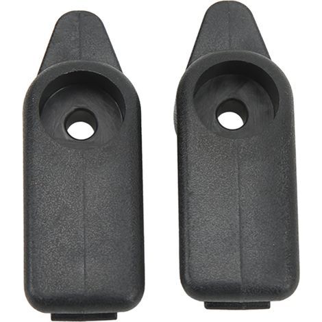 Paire de clips pour visière pare-soleil auto, support noir 10411051, remplacement pour Corvette C5 1997-2004 (1/5)