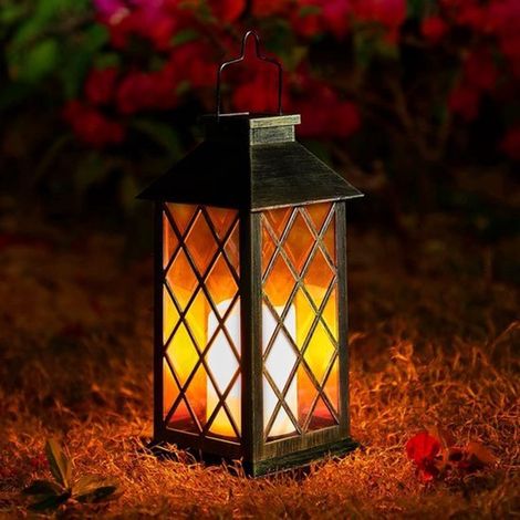Candela a LED solare da esterno, impermeabile IP44, con effetto lampeggiante, da appendere. (1/5)