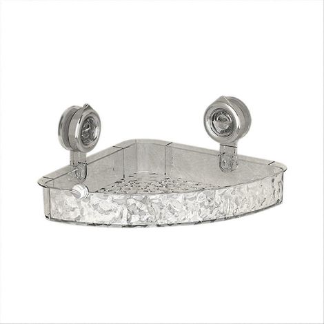 Étagère à ventouses motif glacier, style éventail transparent (1/5)